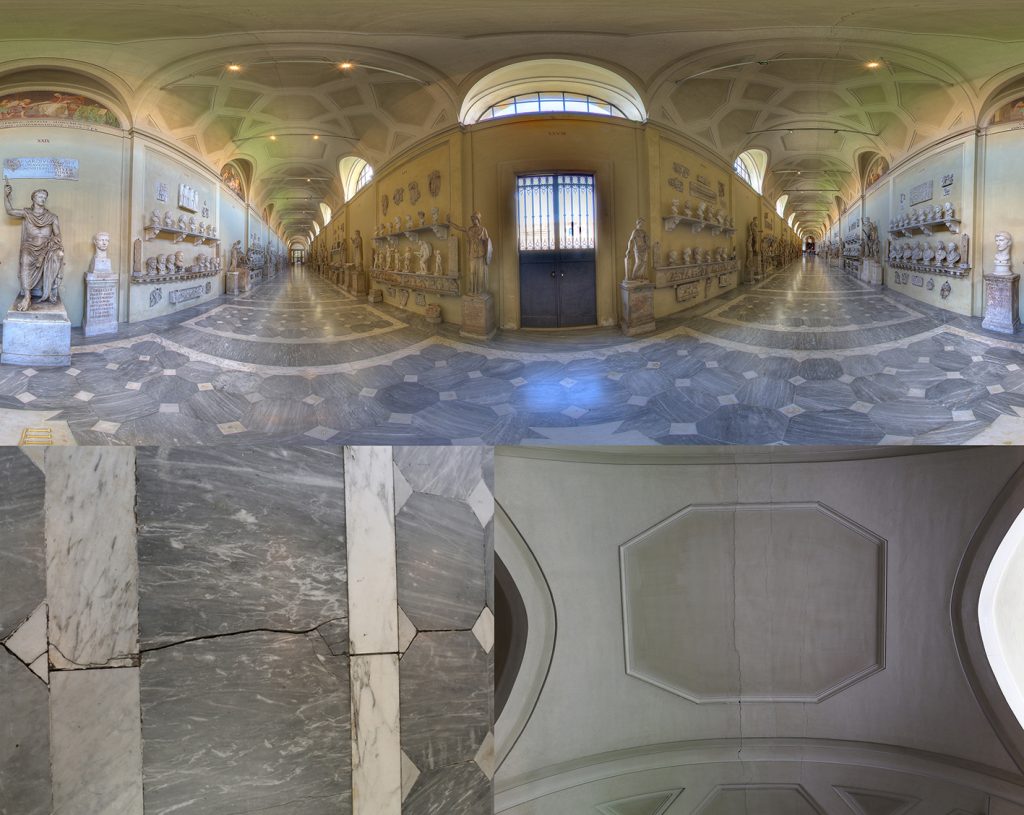 Galleria_Chiaramonti_Vaticano_vaults and floor cracks_hesutech_mantovalab